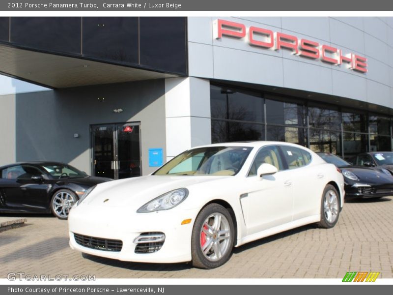 Carrara White / Luxor Beige 2012 Porsche Panamera Turbo