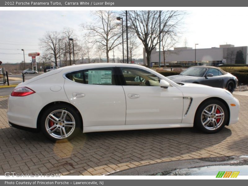 Carrara White / Luxor Beige 2012 Porsche Panamera Turbo