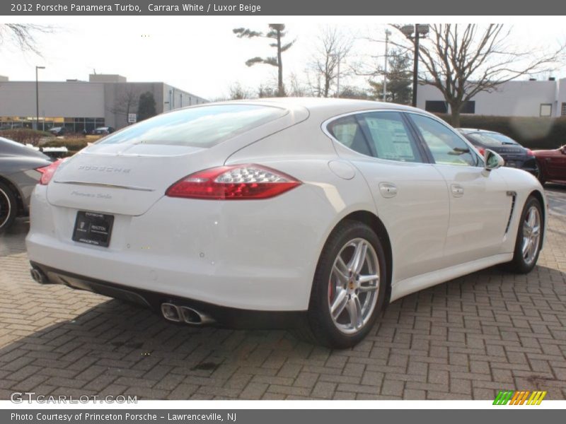 Carrara White / Luxor Beige 2012 Porsche Panamera Turbo