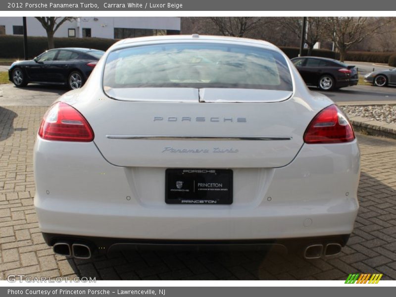 Carrara White / Luxor Beige 2012 Porsche Panamera Turbo