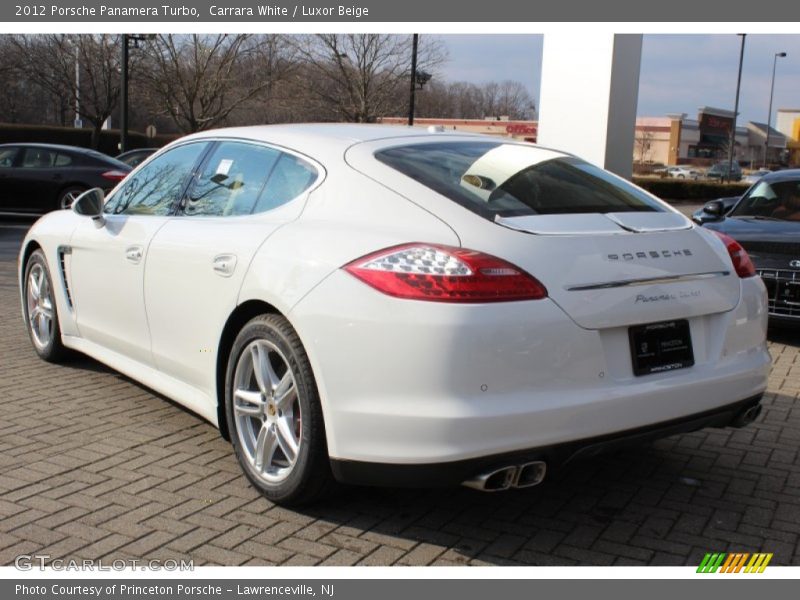 Carrara White / Luxor Beige 2012 Porsche Panamera Turbo