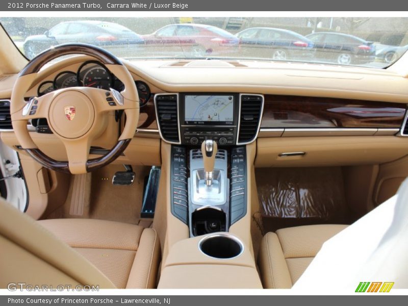 Carrara White / Luxor Beige 2012 Porsche Panamera Turbo