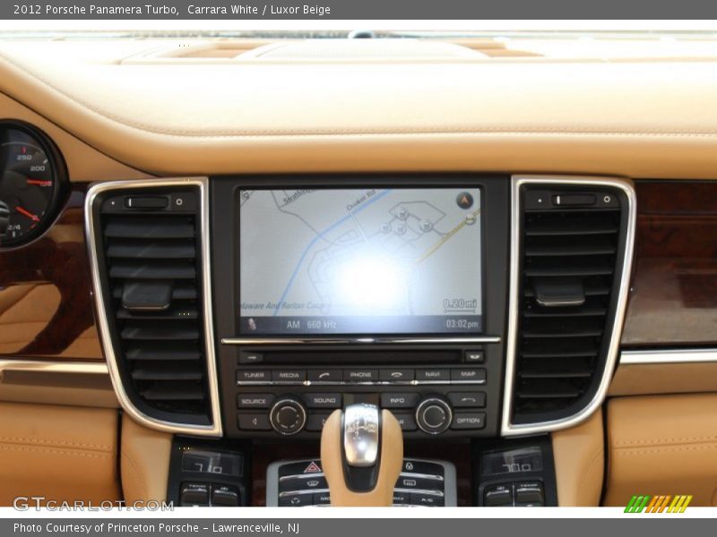 Carrara White / Luxor Beige 2012 Porsche Panamera Turbo