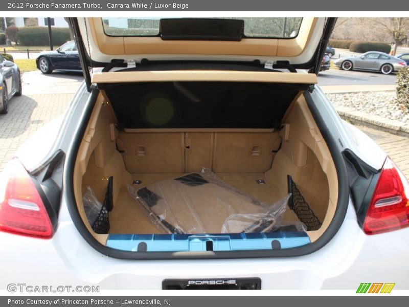 Carrara White / Luxor Beige 2012 Porsche Panamera Turbo
