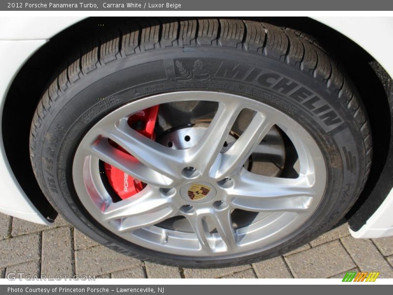 Carrara White / Luxor Beige 2012 Porsche Panamera Turbo