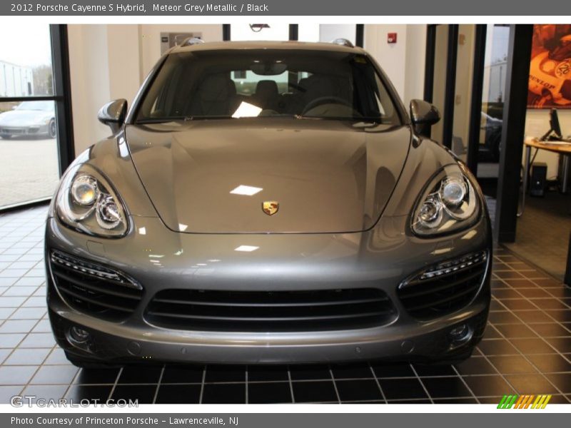 Meteor Grey Metallic / Black 2012 Porsche Cayenne S Hybrid