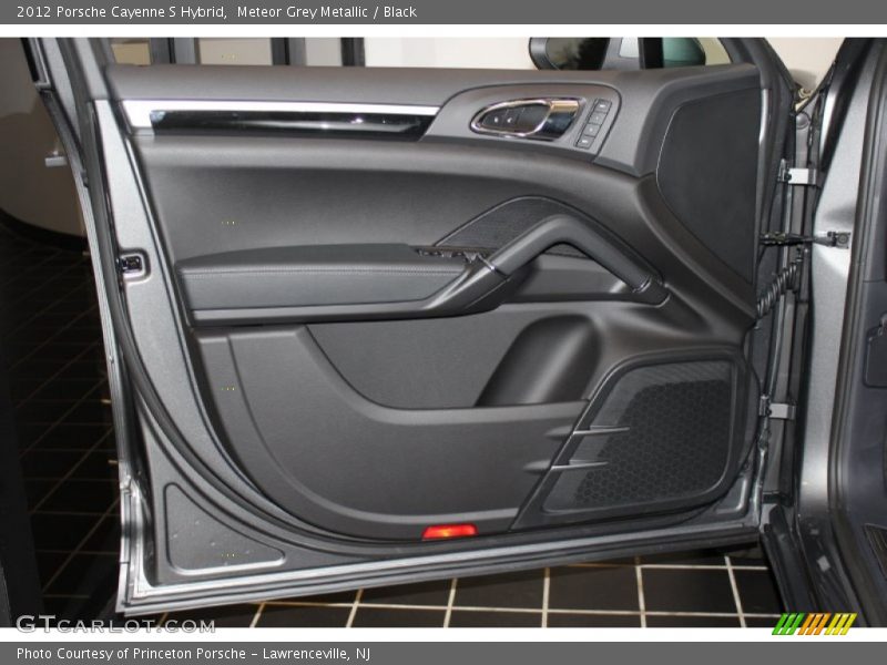 Meteor Grey Metallic / Black 2012 Porsche Cayenne S Hybrid