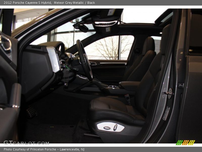 Meteor Grey Metallic / Black 2012 Porsche Cayenne S Hybrid