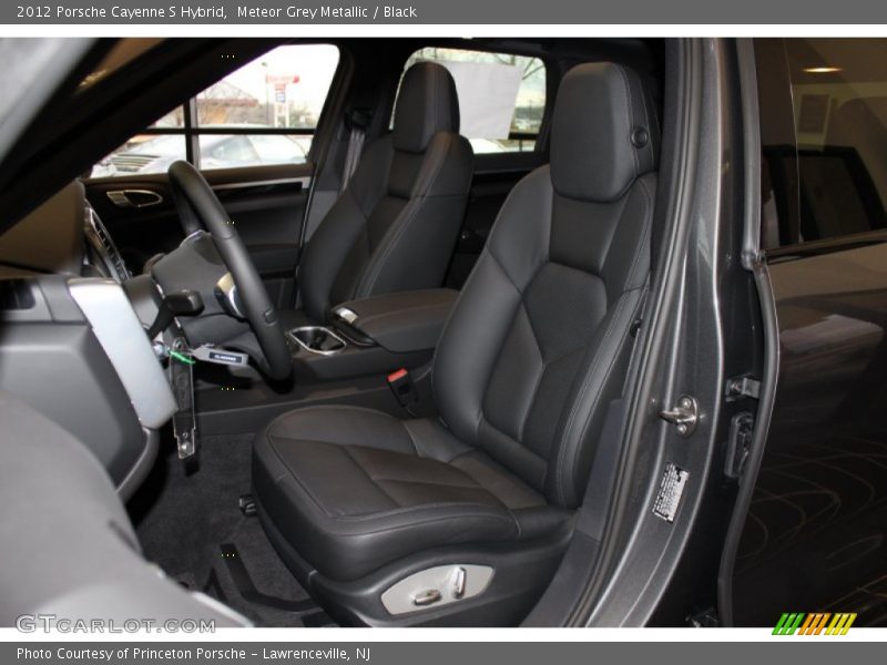 Meteor Grey Metallic / Black 2012 Porsche Cayenne S Hybrid