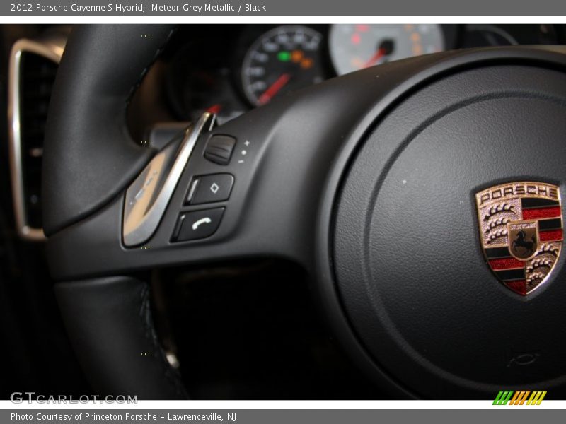 Meteor Grey Metallic / Black 2012 Porsche Cayenne S Hybrid