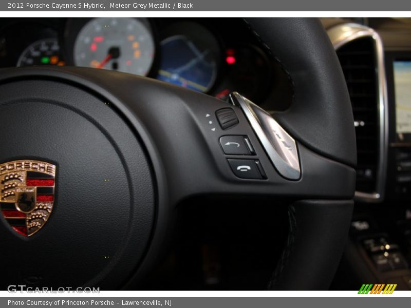 Meteor Grey Metallic / Black 2012 Porsche Cayenne S Hybrid
