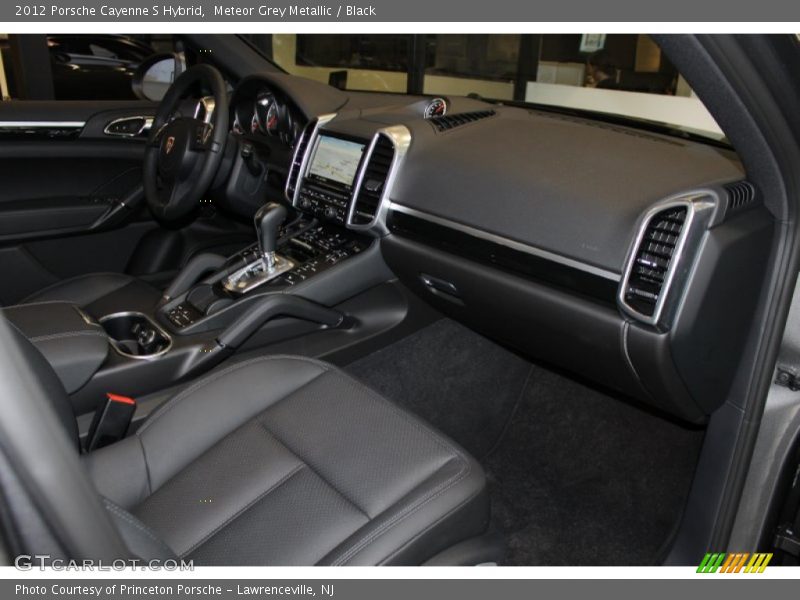 Meteor Grey Metallic / Black 2012 Porsche Cayenne S Hybrid