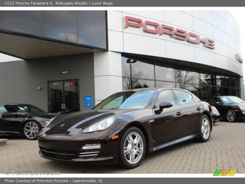Mahogany Metallic / Luxor Beige 2012 Porsche Panamera 4