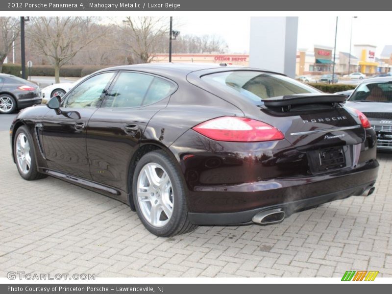 Mahogany Metallic / Luxor Beige 2012 Porsche Panamera 4