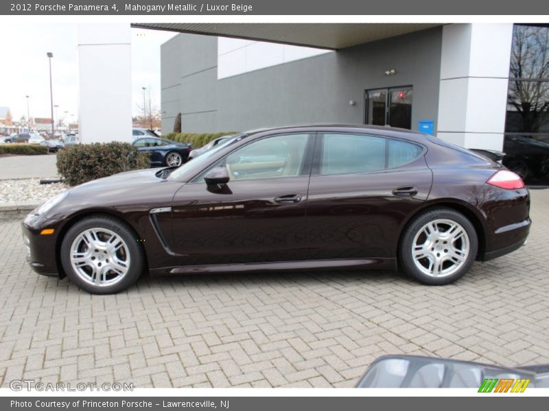 Mahogany Metallic / Luxor Beige 2012 Porsche Panamera 4
