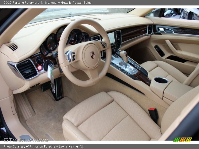  2012 Panamera 4 Luxor Beige Interior