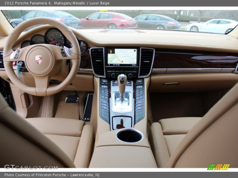 Mahogany Metallic / Luxor Beige 2012 Porsche Panamera 4