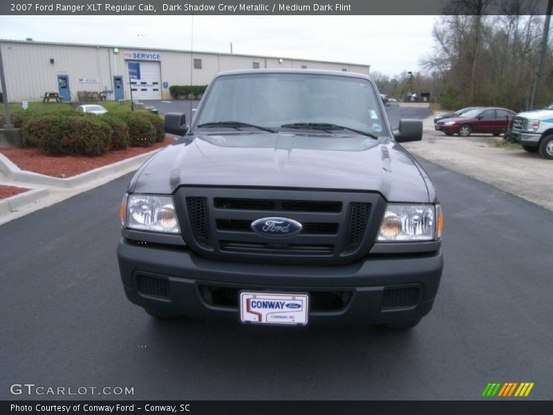 Dark Shadow Grey Metallic / Medium Dark Flint 2007 Ford Ranger XLT Regular Cab