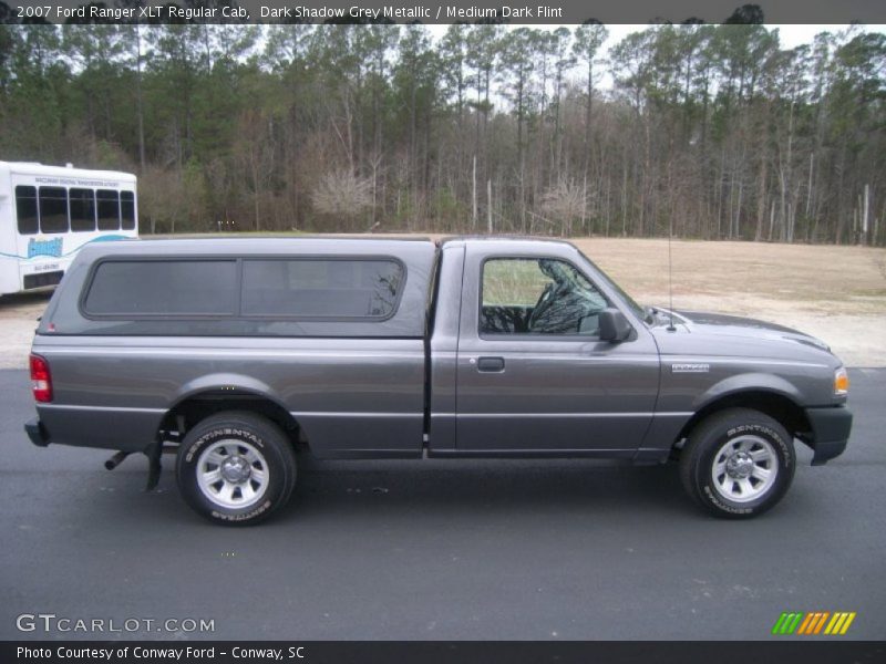 Dark Shadow Grey Metallic / Medium Dark Flint 2007 Ford Ranger XLT Regular Cab