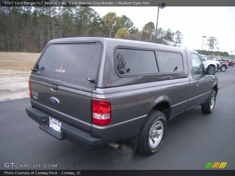 Dark Shadow Grey Metallic / Medium Dark Flint 2007 Ford Ranger XLT Regular Cab