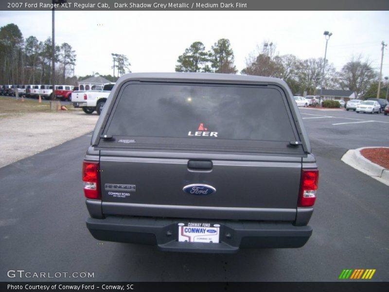 Dark Shadow Grey Metallic / Medium Dark Flint 2007 Ford Ranger XLT Regular Cab
