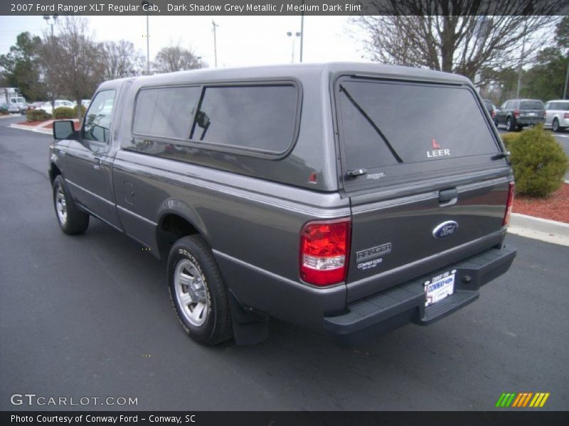 Dark Shadow Grey Metallic / Medium Dark Flint 2007 Ford Ranger XLT Regular Cab