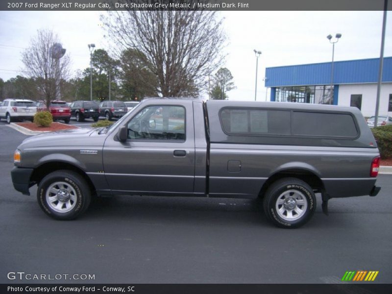 Dark Shadow Grey Metallic / Medium Dark Flint 2007 Ford Ranger XLT Regular Cab
