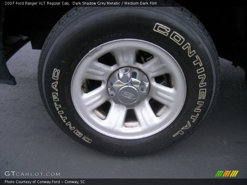 Dark Shadow Grey Metallic / Medium Dark Flint 2007 Ford Ranger XLT Regular Cab