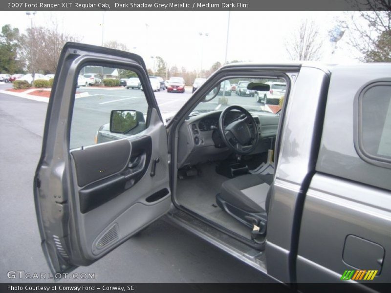 Dark Shadow Grey Metallic / Medium Dark Flint 2007 Ford Ranger XLT Regular Cab