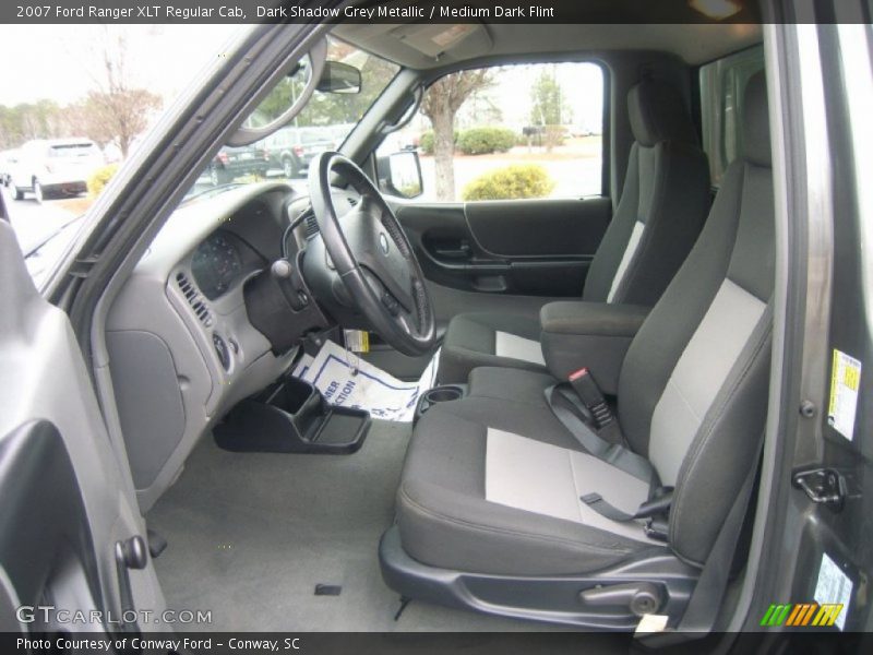 Dark Shadow Grey Metallic / Medium Dark Flint 2007 Ford Ranger XLT Regular Cab