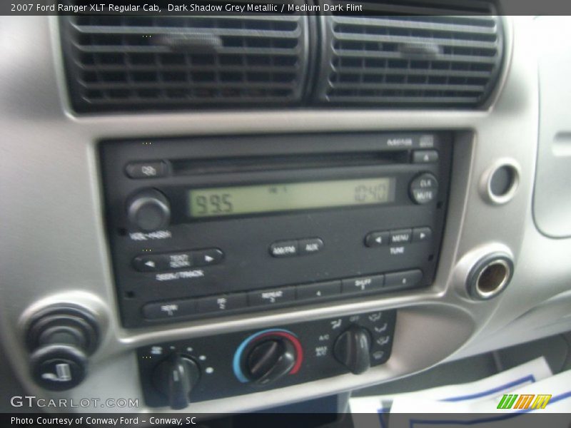 Dark Shadow Grey Metallic / Medium Dark Flint 2007 Ford Ranger XLT Regular Cab