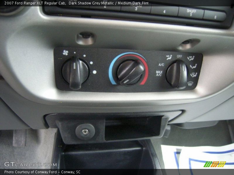 Dark Shadow Grey Metallic / Medium Dark Flint 2007 Ford Ranger XLT Regular Cab