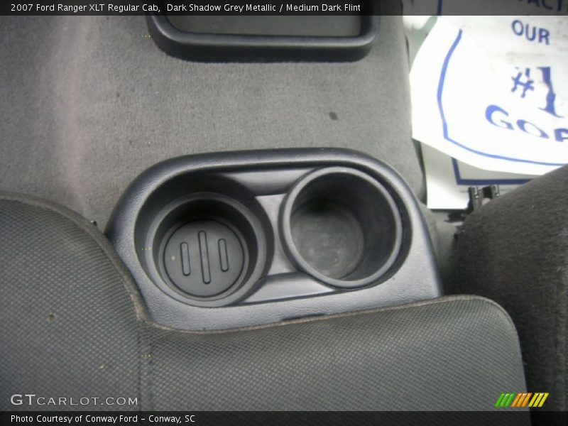 Dark Shadow Grey Metallic / Medium Dark Flint 2007 Ford Ranger XLT Regular Cab