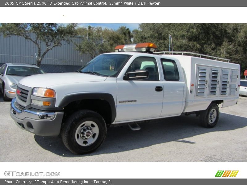 Summit White / Dark Pewter 2005 GMC Sierra 2500HD Extended Cab Animal Control