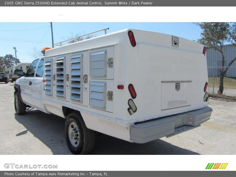 Summit White / Dark Pewter 2005 GMC Sierra 2500HD Extended Cab Animal Control