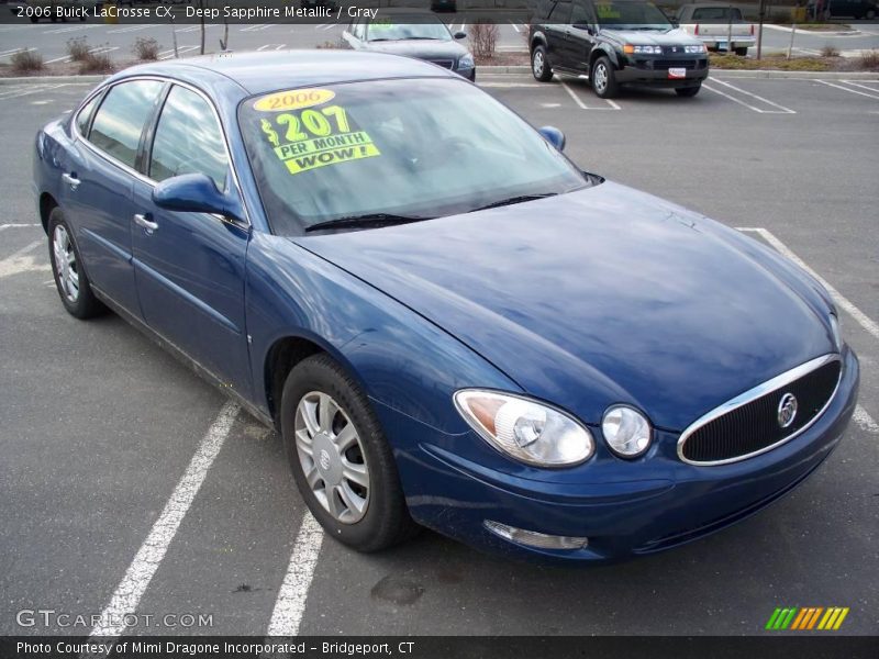 Deep Sapphire Metallic / Gray 2006 Buick LaCrosse CX