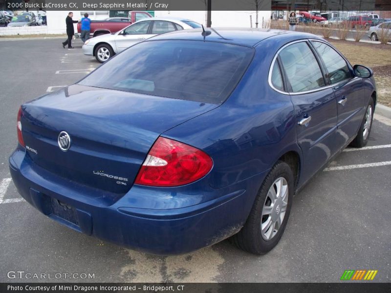 Deep Sapphire Metallic / Gray 2006 Buick LaCrosse CX