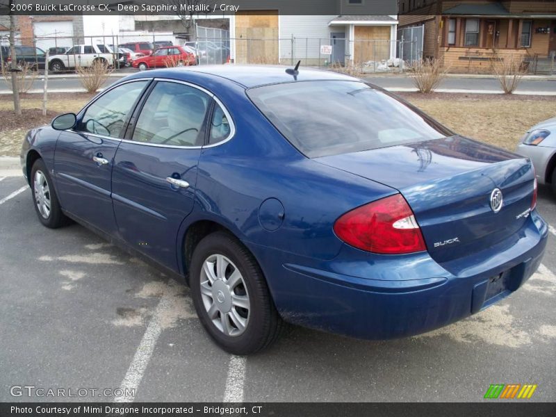 Deep Sapphire Metallic / Gray 2006 Buick LaCrosse CX