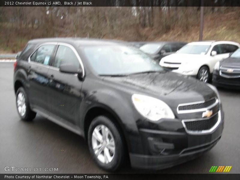 Black / Jet Black 2012 Chevrolet Equinox LS AWD