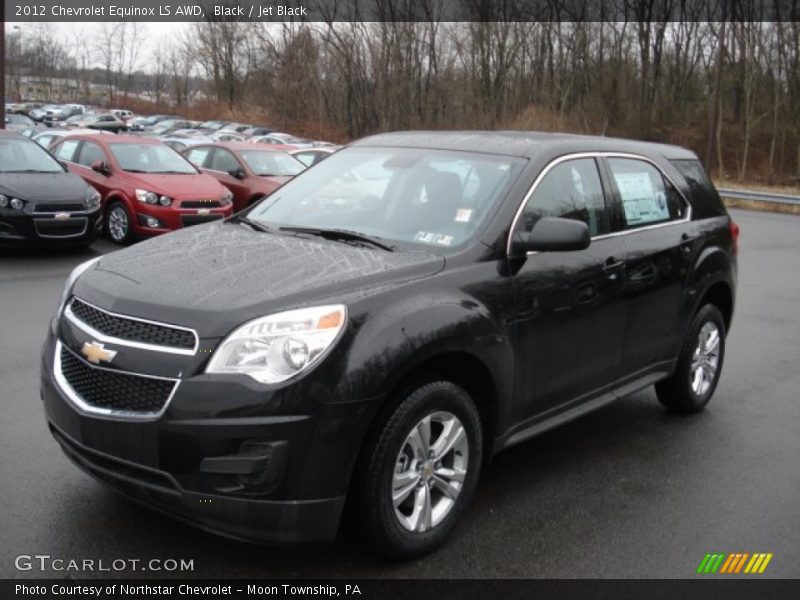 Black / Jet Black 2012 Chevrolet Equinox LS AWD