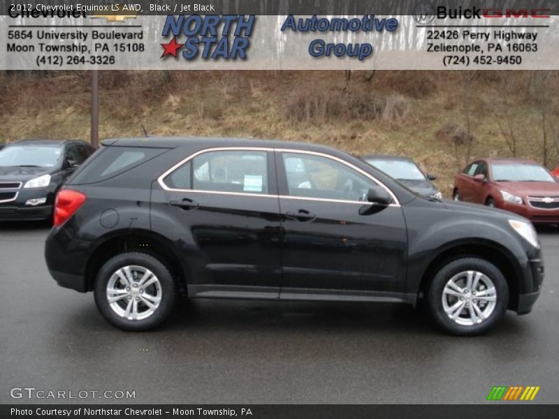 Black / Jet Black 2012 Chevrolet Equinox LS AWD