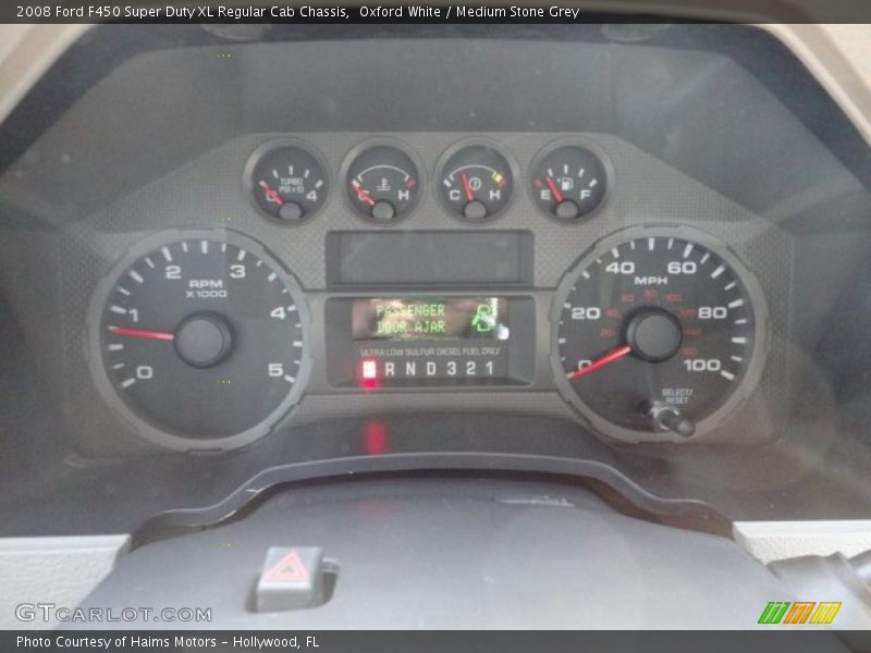  2008 F450 Super Duty XL Regular Cab Chassis XL Regular Cab Chassis Gauges