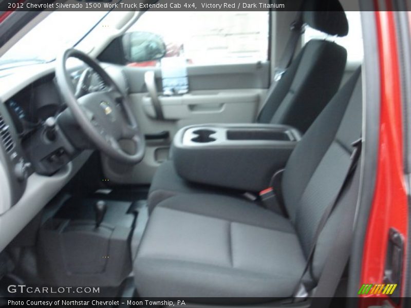 Victory Red / Dark Titanium 2012 Chevrolet Silverado 1500 Work Truck Extended Cab 4x4