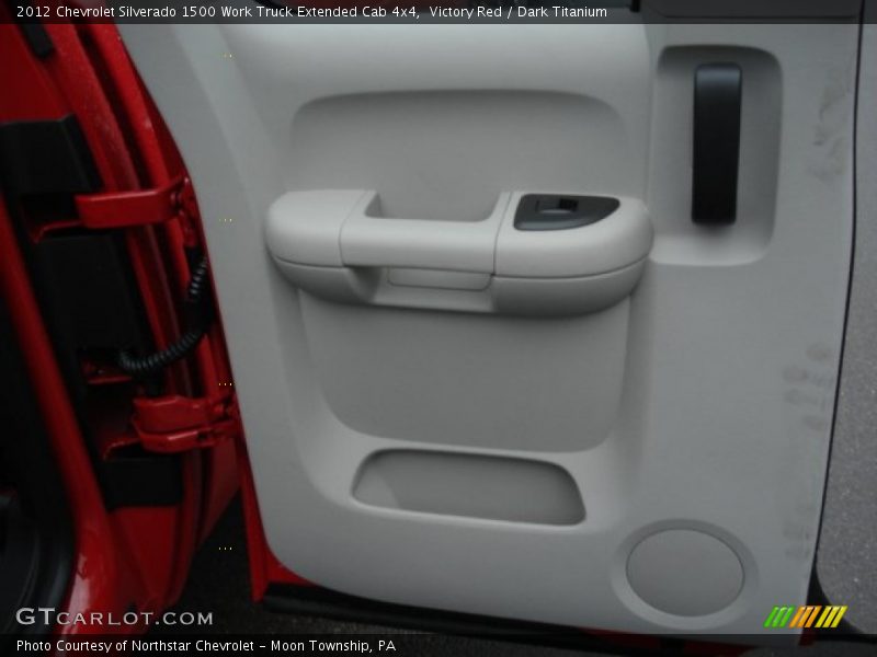Victory Red / Dark Titanium 2012 Chevrolet Silverado 1500 Work Truck Extended Cab 4x4