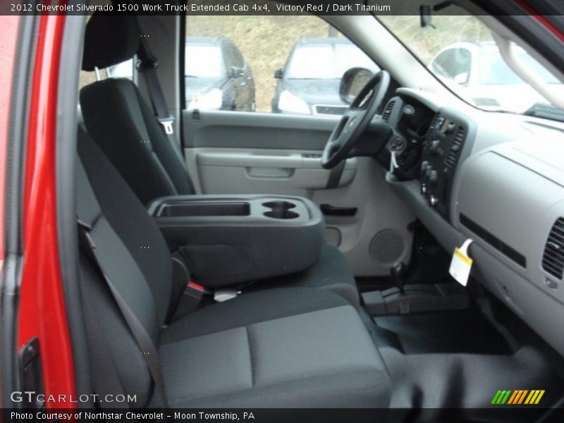Victory Red / Dark Titanium 2012 Chevrolet Silverado 1500 Work Truck Extended Cab 4x4