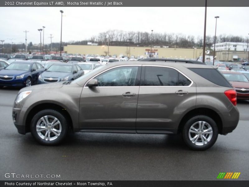 Mocha Steel Metallic / Jet Black 2012 Chevrolet Equinox LT AWD