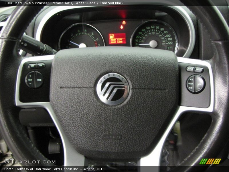 White Suede / Charcoal Black 2008 Mercury Mountaineer Premier AWD