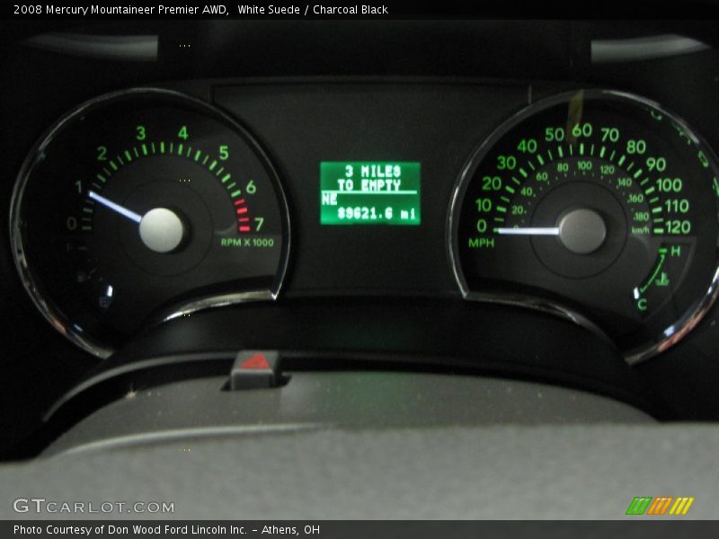 White Suede / Charcoal Black 2008 Mercury Mountaineer Premier AWD