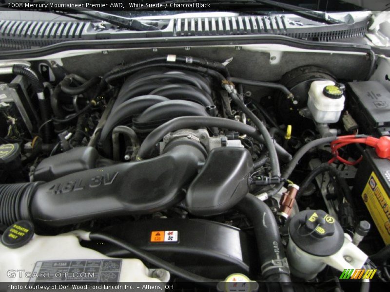 White Suede / Charcoal Black 2008 Mercury Mountaineer Premier AWD