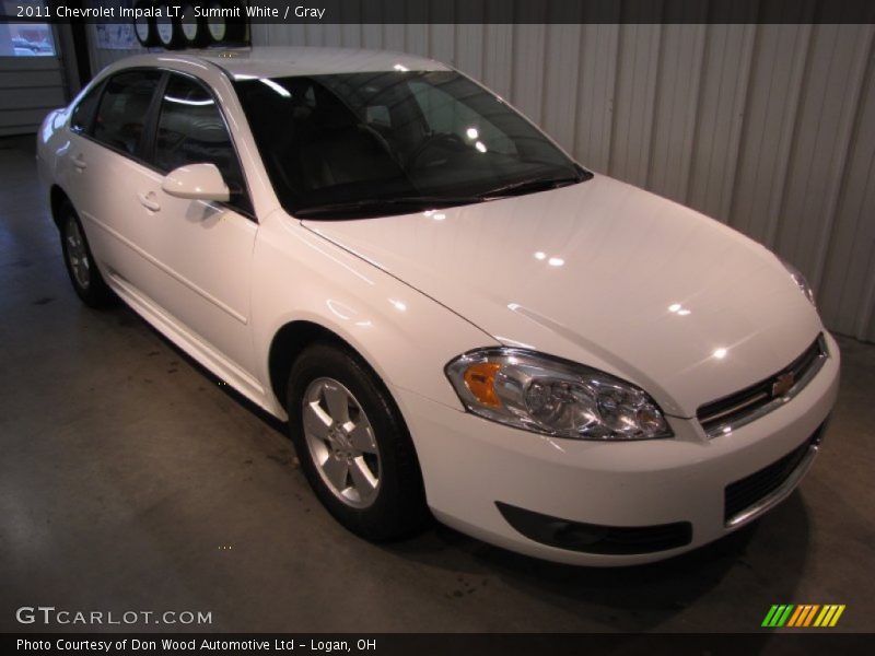 Summit White / Gray 2011 Chevrolet Impala LT